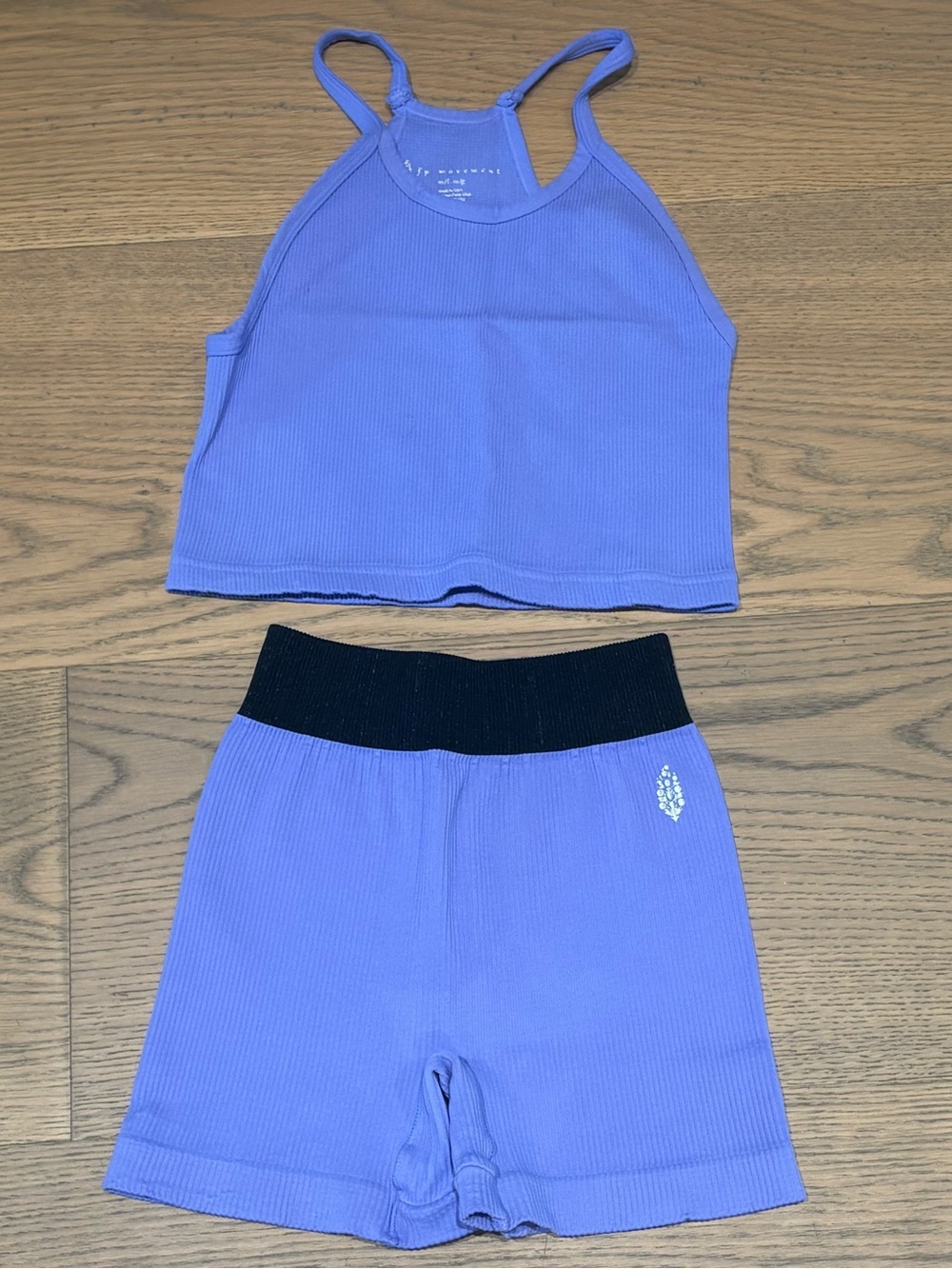 Free People Movement Ribbed Tank and Short Set - Size xs/s